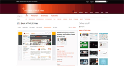 Desktop Screenshot of 101besthtml5sites.com
